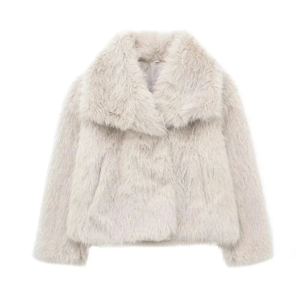 Elegant Faux Fur Winter Jacket