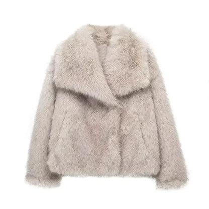 Elegant Faux Fur Winter Jacket