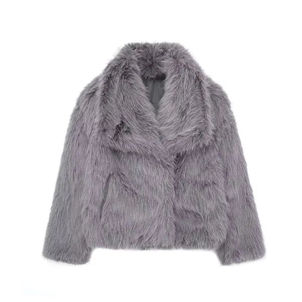 Elegant Faux Fur Winter Jacket