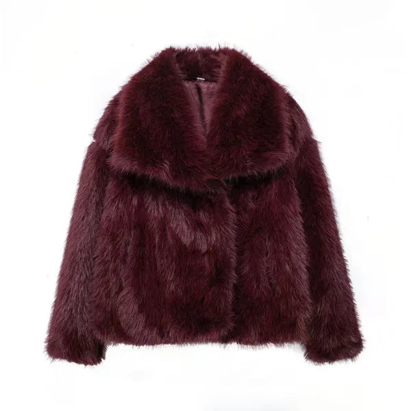 Elegant Faux Fur Winter Jacket