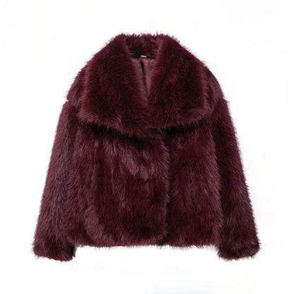 Elegant Faux Fur Winter Jacket